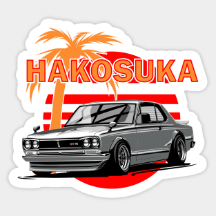 Hakosuka skyline gtr jdm vector art Sticker
